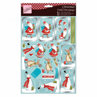 Anita's Christmas Foiled Decoupage Presents from Santa & Friends (ANT 169878)